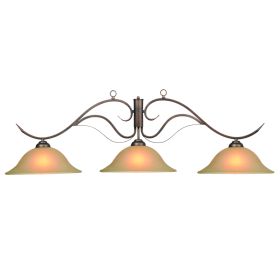 3 SHADE MONACO FIXTURE OIL RUBBED BRONZE