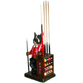 DOG POOL CUE & BALL HOLDER