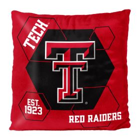 Texas Tech OFFICIAL NHL "Connector" Double Sided Velvet Pillow; 16" x 16"