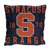 Syracuse OFFICIAL NCAA "Stacked" Woven Pillow; 20" x 20"