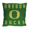 Oregon OFFICIAL NCAA "Stacked" Woven Pillow; 20" x 20"