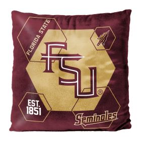 Florida State OFFICIAL NHL "Connector" Double Sided Velvet Pillow; 16" x 16"