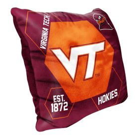 Virignia Tech OFFICIAL NHL "Connector" Double Sided Velvet Pillow; 16" x 16"