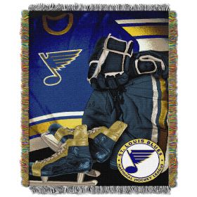 Blues OFFICIAL National Hockey League; "Vintage" 48"x 60" Woven Tapestry Throw by The Northwest Company