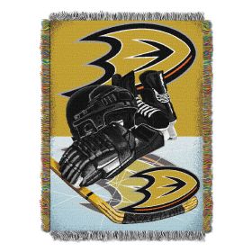 Ducks OFFICIAL National Hockey League; "Home Ice Advantage" 48"x 60" Woven Tapestry Throw by The Northwest Company