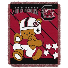 South Carolina OFFICIAL Collegiate "Half Court" Baby Woven Jacquard Throw