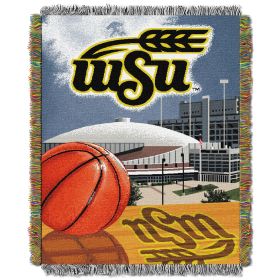 Wichita State OFFICIAL Collegiate "Home Field Advantage" Woven Tapestry Throw