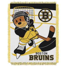 Bruins OFFICIAL National Hockey League; "Score Baby" Baby 36"x 46" Triple Woven Jacquard Throw by The Northwest Company