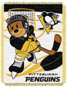 Penguins OFFICIAL National Hockey League; "Score Baby" Baby 36"x 46" Triple Woven Jacquard Throw by The Northwest Company