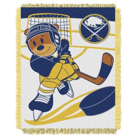 Sabres OFFICIAL National Hockey League; "Score Baby" Baby 36"x 46" Triple Woven Jacquard Throw by The Northwest Company