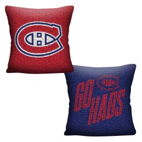 Canadiens OFFICIAL "Invert" Woven Pillow