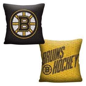 Bruins OFFICIAL "Invert" Woven Pillow