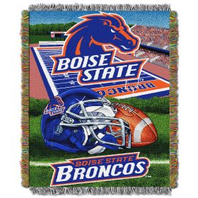 Boise State OFFICIAL Collegiate "Home Field Advantage" Woven Tapestry Throw