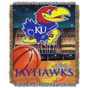 Kansas OFFICIAL Collegiate "Home Field Advantage" Woven Tapestry Throw