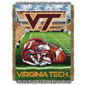 Virginia Tech OFFICIAL Collegiate "Home Field Advantage" Woven Tapestry Throw