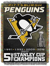 Penguins OFFICIAL National Hockey League; Commemorative 48"x 60" Woven Tapestry Throw by The Northwest Company