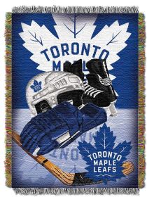 Maple Leafs OFFICIAL National Hockey League; "Home Ice Advantage" 48"x 60" Woven Tapestry Throw by The Northwest Company