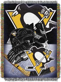 Penguins OFFICIAL National Hockey League; "Home Ice Advantage" 48"x 60" Woven Tapestry Throw by The Northwest Company