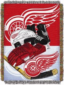 Red Wings OFFICIAL National Hockey League; "Home Ice Advantage" 48"x 60" Woven Tapestry Throw by The Northwest Company