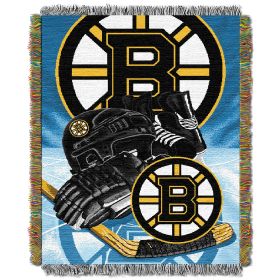 Bruins OFFICIAL National Hockey League; "Home Ice Advantage" 48"x 60" Woven Tapestry Throw by The Northwest Company