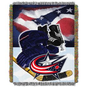 Blue Jackets OFFICIAL National Hockey League; "Home Ice Advantage" 48"x 60" Woven Tapestry Throw by The Northwest Company