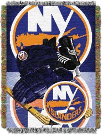 Islanders OFFICIAL National Hockey League; "Home Ice Advantage" 48"x 60" Woven Tapestry Throw by The Northwest Company