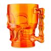 Halloween 19 oz Skull Beer Mug, Orange, Plastic, Partyware, Way to Celebrate