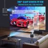 5G WiFi Mini Bluetooth Projector 4K Support, 300 ANSI HD 1080P Portable Video Projector, Electric Focus ±40° Vertical Keystone|Zoom|Timer, DBPOWER Sma