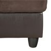 Brown Lint And PVC 3-Piece Couch Living Room Sofa Set A