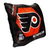 Flyers OFFICIAL NHL "Connector" Double Sided Velvet Pillow; 16" x 16"