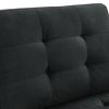 Single Chair for Modular Sectional,Black Velvet (26.5"x31.5"x36")