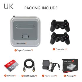 Super Console X Retro Game Console PRO Upgrade Version TV Set-Top Box R8 Game Console PSPArcade (Option: D-UK)