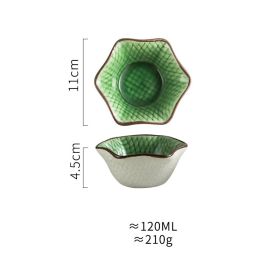 Simple And Beautiful Ceramic Home Western Food Dishes (Option: Grass green)