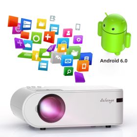 720p Portable Smart Projector P62 Supports Home Office HD Projector (Option: White Android version-220V US)