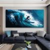 Hand Painted Oil Painting Large Original Surf Sports Oil Painting On Canvas Abstract Seascape Canvas Wall Art Custom Painting Ocean Art Living Room Su