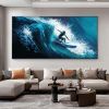 Hand Painted Oil Painting Large Original Surf Sports Oil Painting On Canvas Abstract Seascape Canvas Wall Art Custom Painting Ocean Art Living Room Su