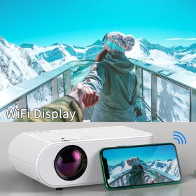 720p Portable Smart Projector P62 Supports Home Office HD Projector (Option: White with screen version-EU)